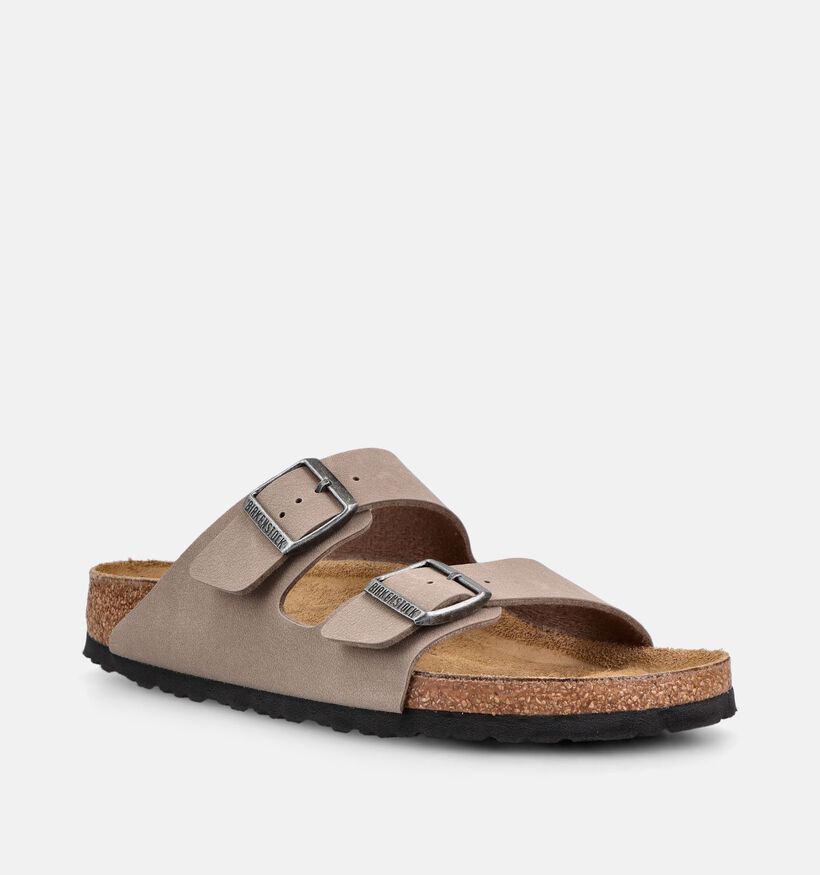 Birkenstock Arizona Nu-pieds en Taupe pour hommes (368532)