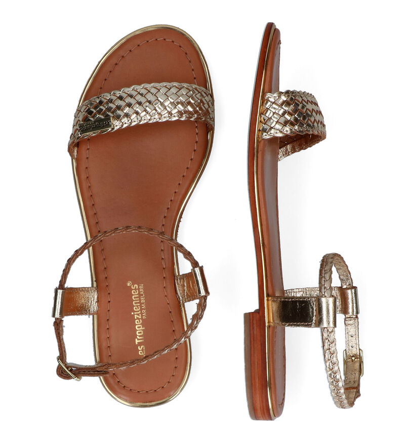 Les Tropeziennes Hippy Gouden Sandalen in leer (308545)