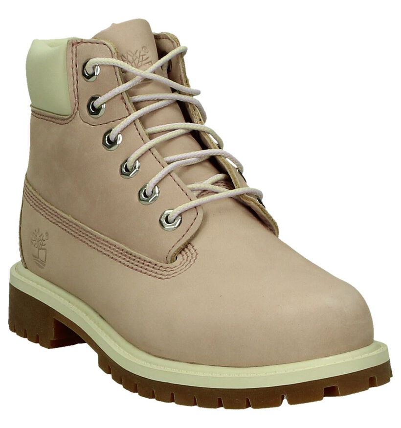 Timberland 6 Inch Premium WP Bottines en Rose en nubuck (199983)