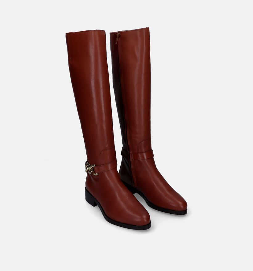 Scapa Bottes hautes en Cognac pour femmes (317204)