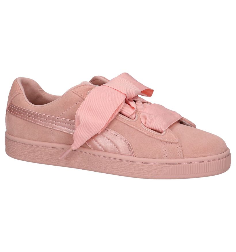 Puma Sneakers Roze in daim (209960)