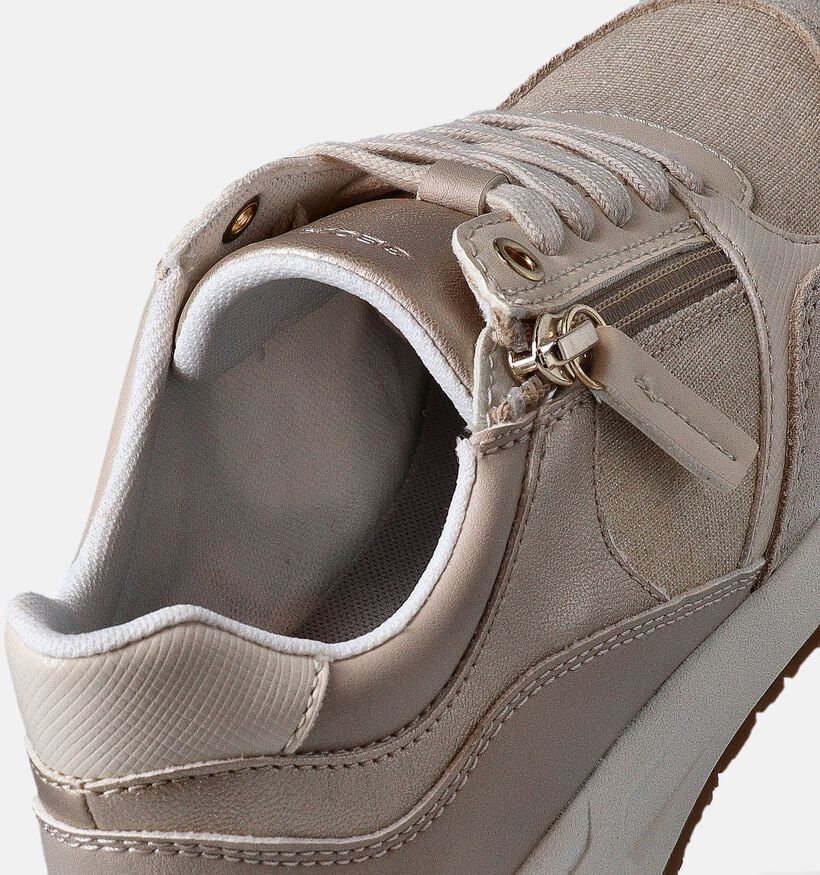 Geox Bulmya Taupe Sneakers voor dames (351679) - geschikt voor steunzolen