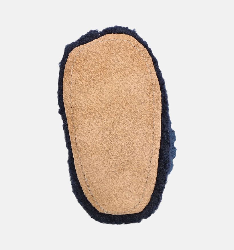 Bergstein Cozy Baby Donkerblauwe Babypantoffels voor jongens (381301)