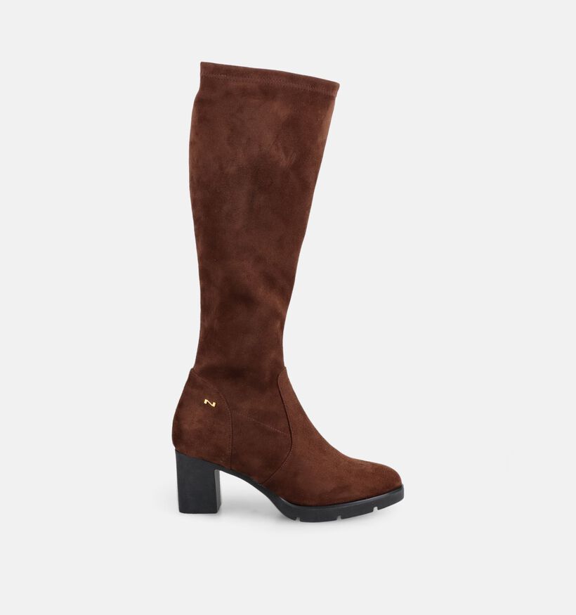 Nathan-Baume Bottes hautes en Brun fonc&eacute; pour femmes (380281)