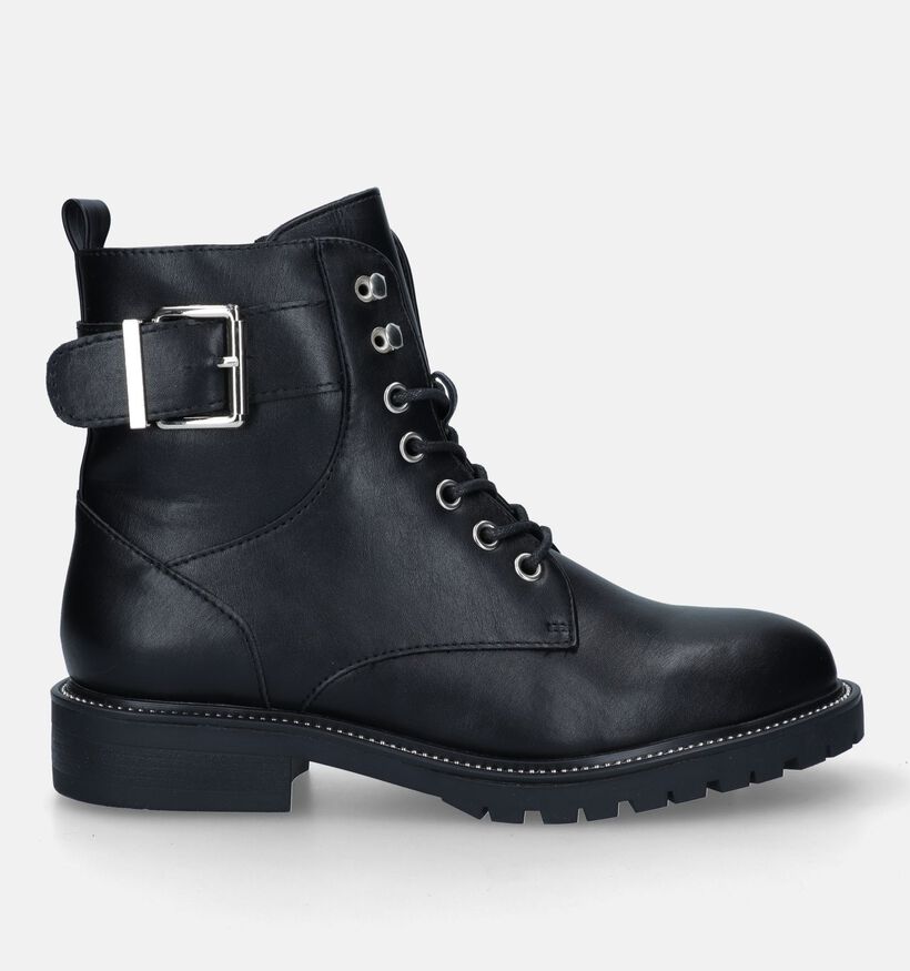 Poelman Boots à lacets en Noir pour femmes (341169)