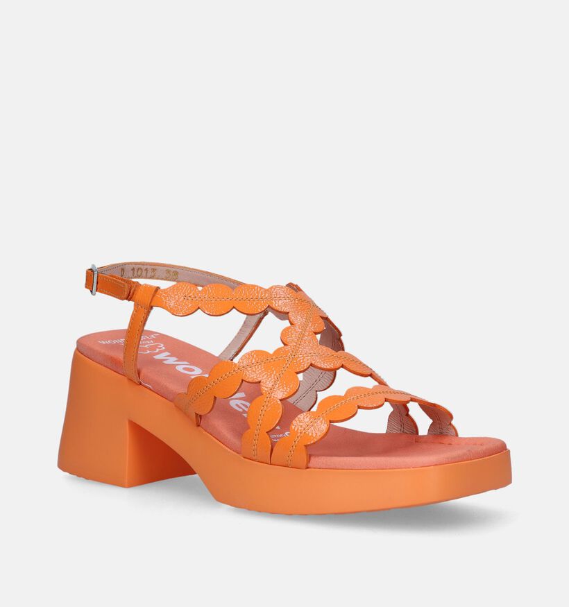 Wonders Sandales à talons en Orange pour femmes (341145)