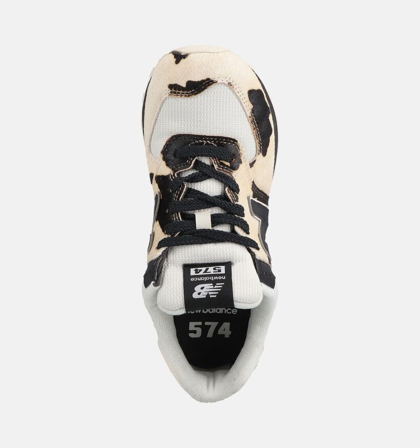 New Balance 574 Baskets basses en Blanc pour femmes (374980) - pour semelles orthop&eacute;diques