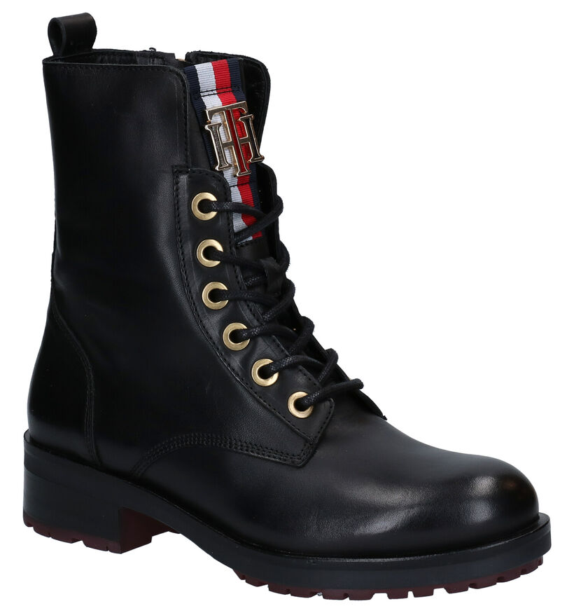 Tommy Hilfiger Essential Zwarte Boots in leer (279975)