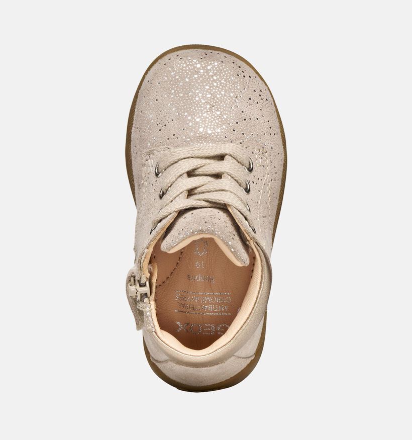 Geox Macchia Beige Babyschoenen voor meisjes (360375) - geschikt voor steunzolen
