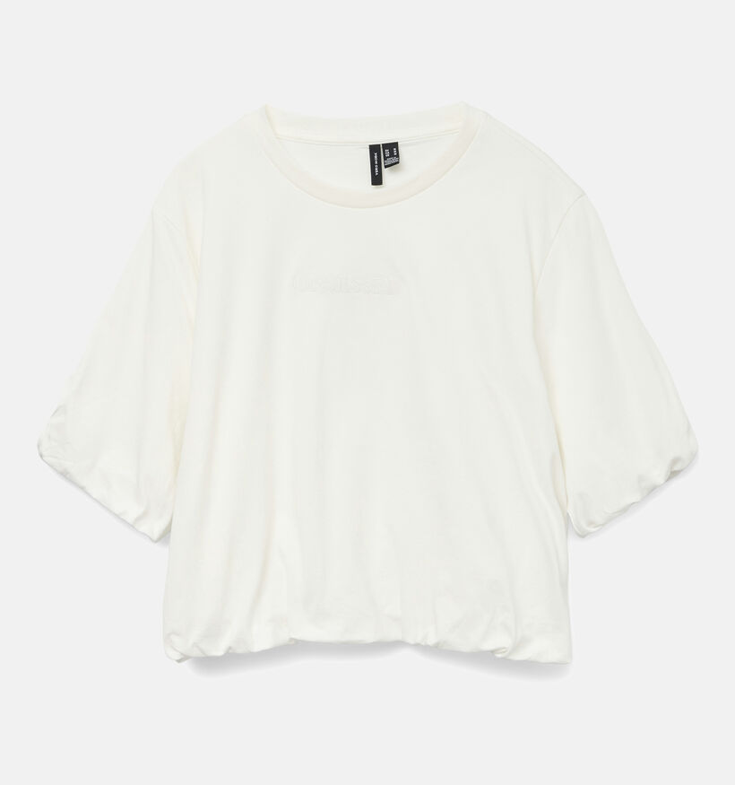 Vero Moda Penny Cropped T-shirt en Blanc pour femmes (358790)
