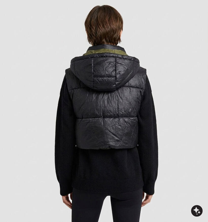 Deeluxe Original Andriva Manteau court en Noir/Vert pour femmes (382286)