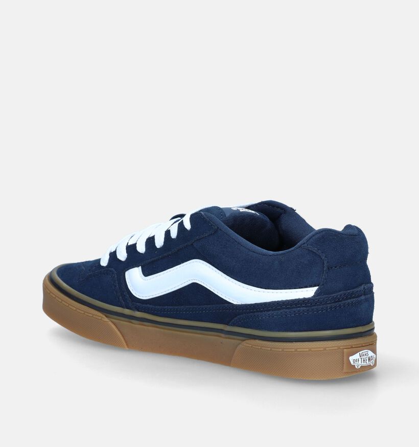 Vans Caldrone Baskets de skate en Bleu pour hommes (337011)