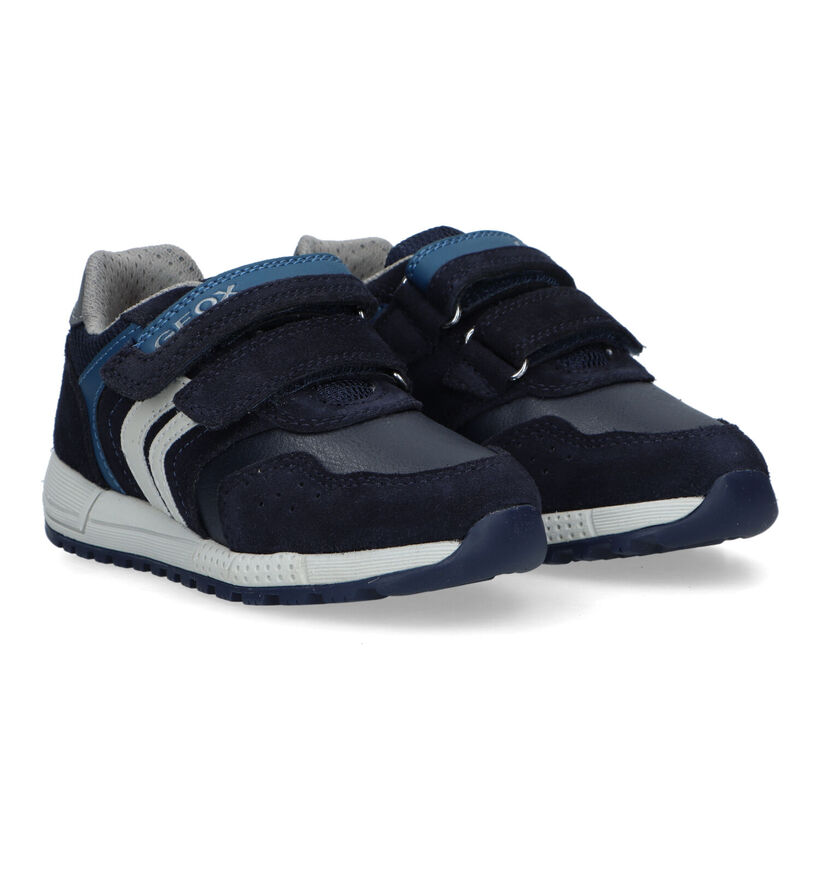 Geox Alben Blauwe Velcroschoenen voor jongens (326601) - geschikt voor steunzolen