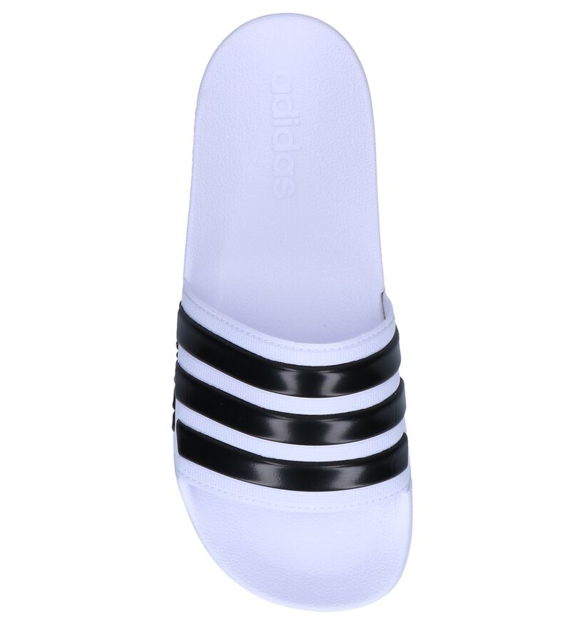 adidas Adilette Claquettes de piscine en Blanc en synthétique (290835)