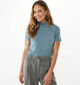 Mexx Silene Cashmere Blauwe T-shirt voor dames (362279)