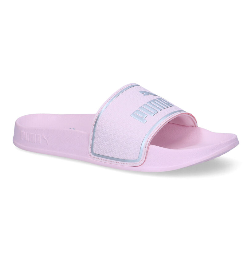 Puma Leadcat Claquettes de picine en Rose pour filles (318773)