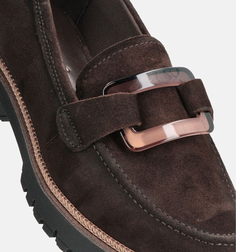 Tamaris Donkerbruine Mocassins voor dames (360635)