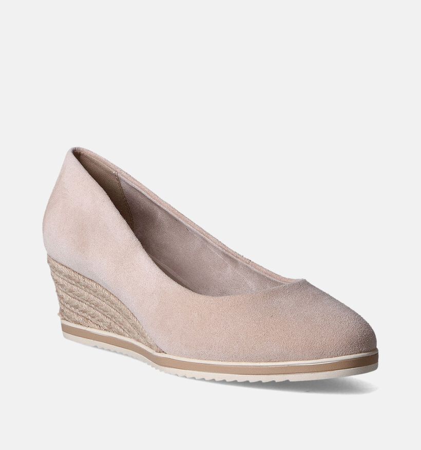 Tamaris Escarpins avec talon compensé en Beige pour femmes (351509)