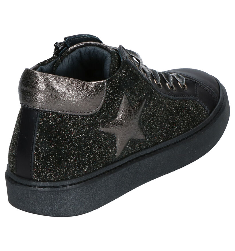 STONES and BONES Isabe Chaussures hautes en Noir en cuir (255506)