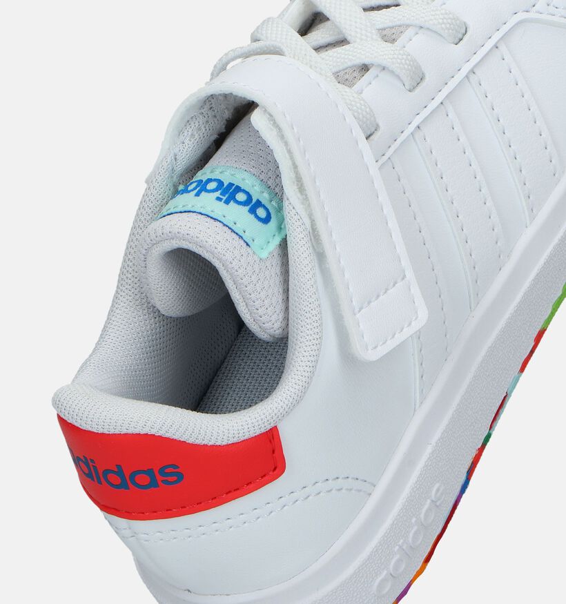 adidas Grand Court 2.0 EL K Witte Sneakers voor jongens, meisjes (341646)