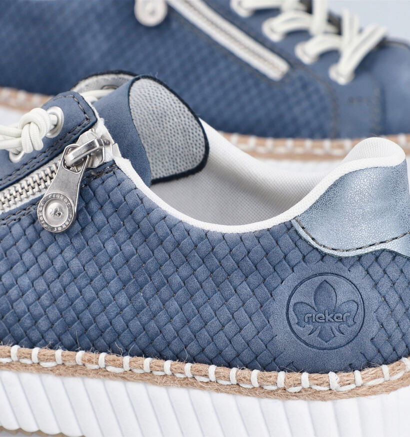 Rieker Chaussures à lacets en Bleu pour femmes (354964) - pour semelles orthopédiques