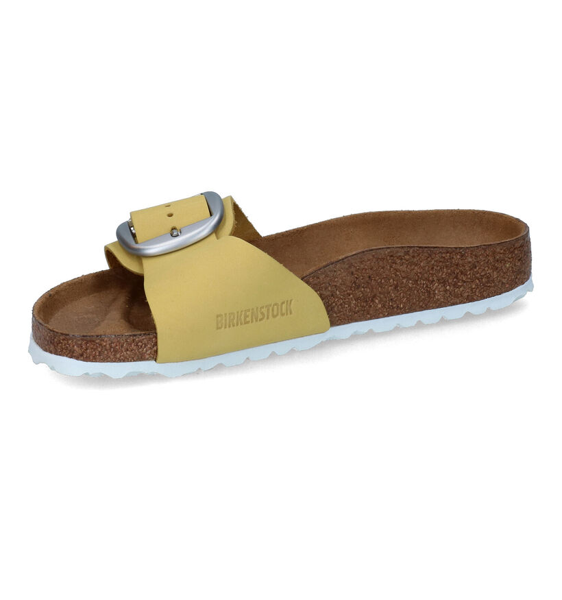 Birkenstock Madrid Big Buckle Nu-pieds en Noir en nubuck (322776)