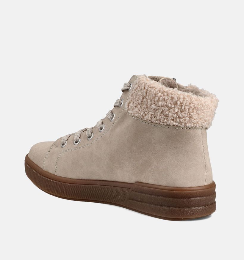 Rieker Baskets montantes en Beige pour femmes (363550) - pour semelles orthopédiques