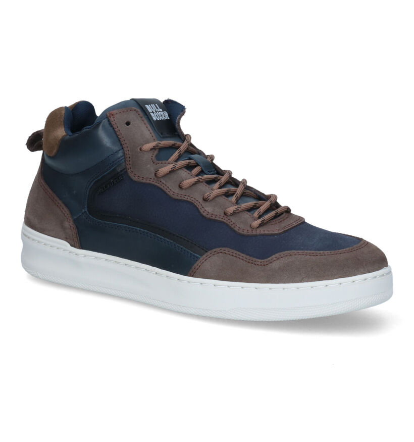Bullboxer Blauwe Hoge Schoenen voor heren (314048) - geschikt voor steunzolen