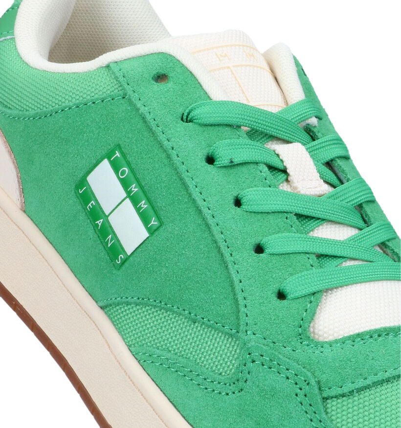 Tommy Hilfiger Tommy Jeans Baskets en Vert en nubuck (321220)