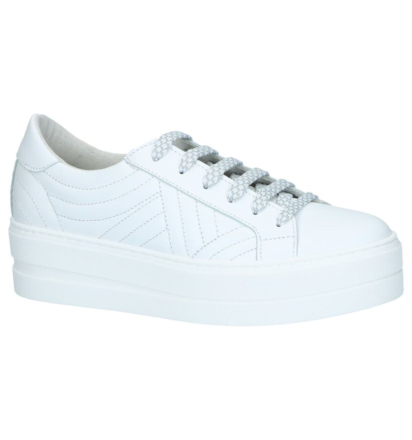 Witte Sneakers Tamaris in kunstleer (243720)