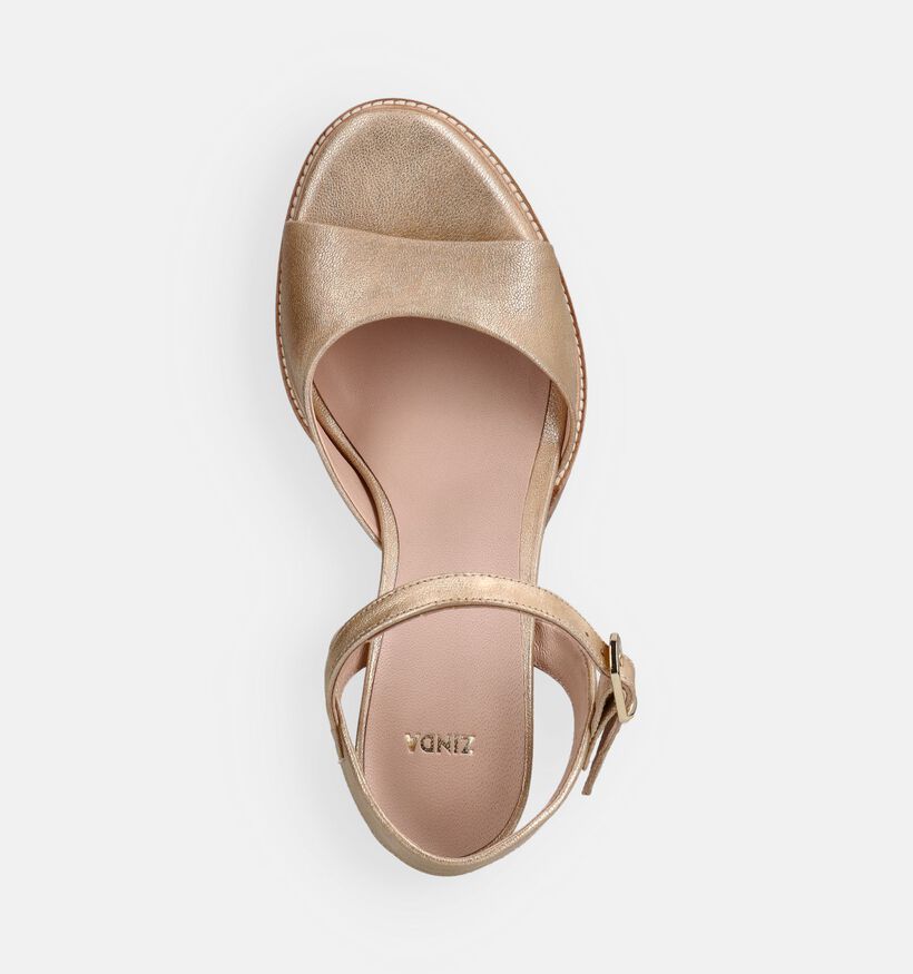 Zinda Sandales &agrave; talons en Or pour femmes (373652)