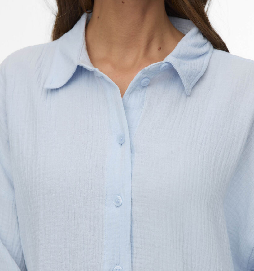 Vero Moda Natali Crop Lichtblauw Hemd voor dames (369437)