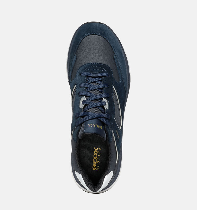 Geox Spherica Chaussures à lacets en Bleu pour hommes (344350) - pour semelles orthopédiques