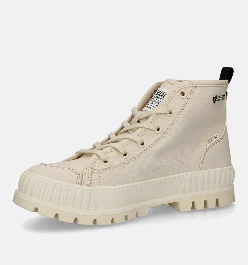 Palladium Pallashock Bottines en Blanc pour femmes (320207) - pour semelles orthopédiques