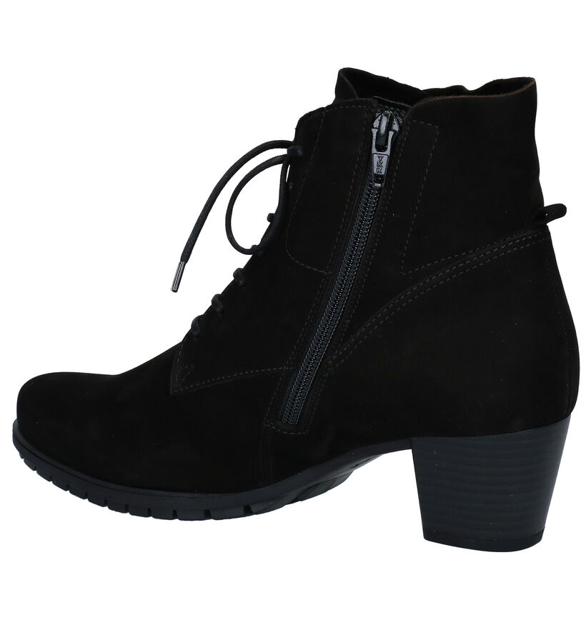 Gabor Bottillons en Noir en nubuck (283959)