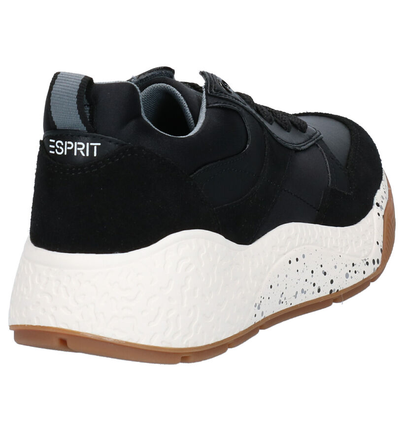 Esprit Sascha Lu Zwarte Sneakers in kunstleer (252934)