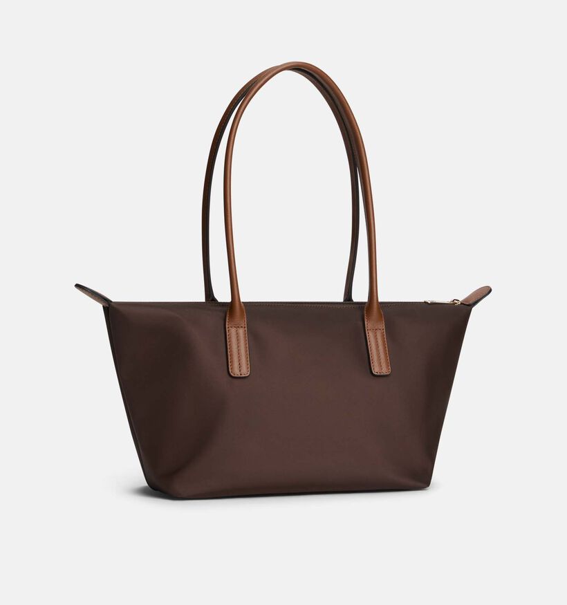 Tommy Hilfiger Popette East West Donkerbruine Tote Handtas voor dames (379500)