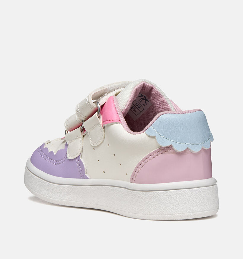 Geox Eclyper Baskets pour b&eacute;b&eacute; en Blanc pour filles (370108) - pour semelles orthop&eacute;diques