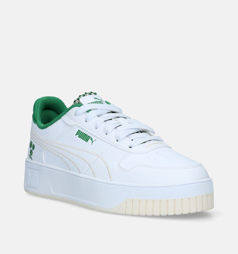 Puma Carina Street Blossom Baskets en Blanc pour femmes (334244) - pour semelles orthopédiques