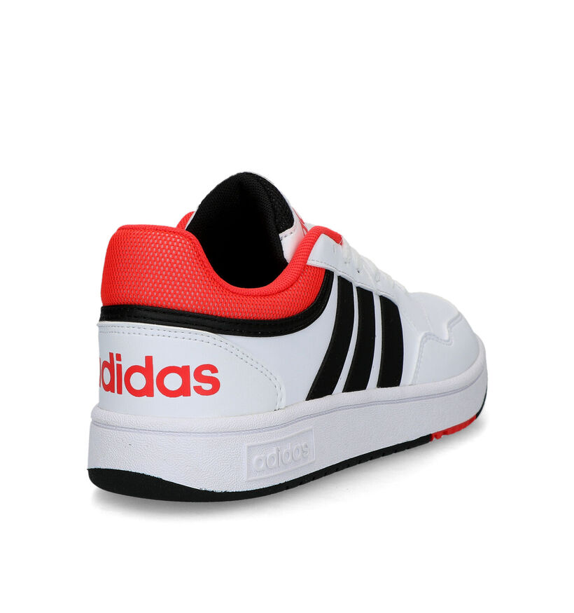 adidas Hoops 3.0 Witte Sneakers voor jongens (318804)