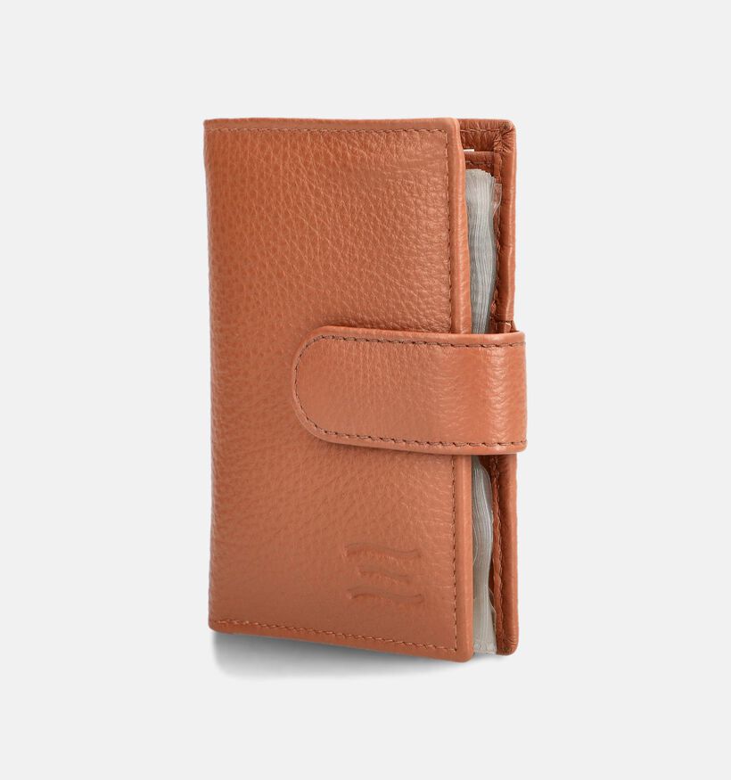 Crinkles Cognac Kaartenhouder voor dames (375957)