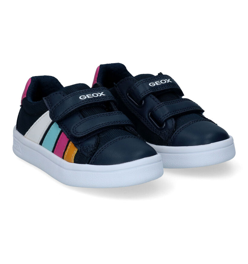 Geox Djrock Blauwe Sneakers voor meisjes (304207) - geschikt voor steunzolen