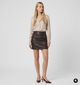 Pieces Ariana Donkerbruine Mini-Rok voor dames (379335)