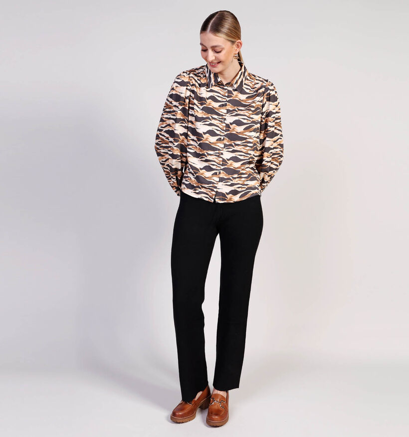 Minus Lottie Bruine/Beige Blouse voor dames (361742)