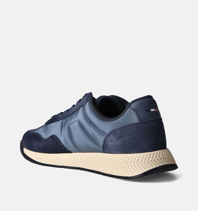 BOSS Titanium Runn Blauwe Veterschoenen voor heren (349953) - geschikt voor steunzolen