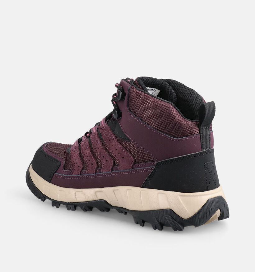Columbia Strata Trail Mid Bordeaux Wandelschoenen voor dames (377309) - geschikt voor steunzolen