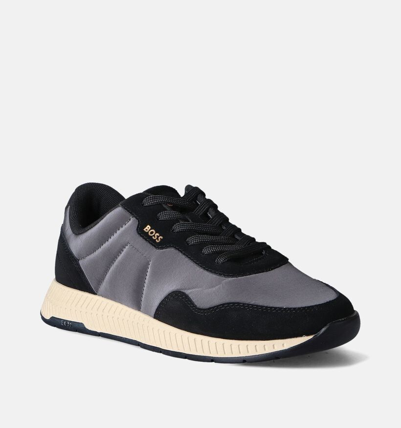 BOSS Titanium Runn Chaussures à lacets en Noir pour hommes (349952) - pour semelles orthopédiques