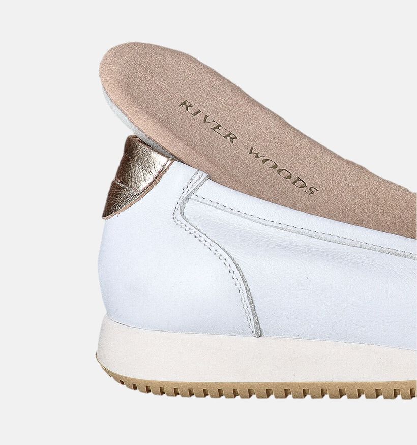 River Woods Agnes Witte Slip-ons voor dames (356804) - geschikt voor steunzolen