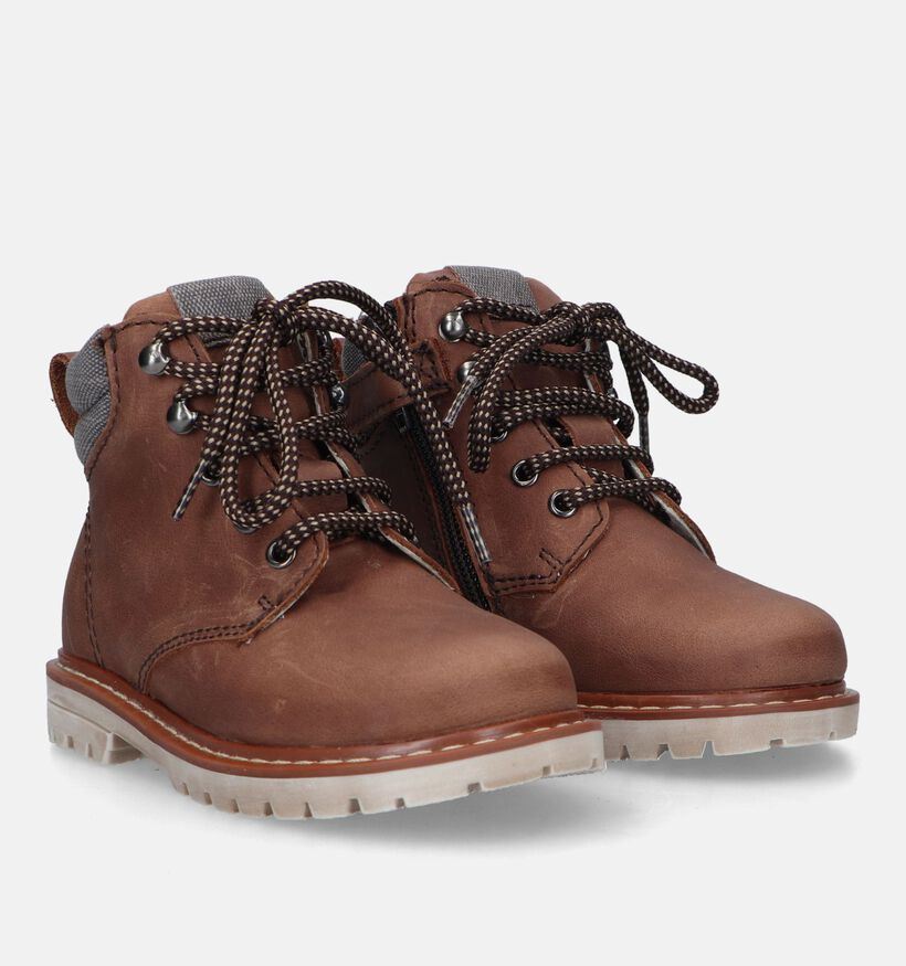 Milo & Mila Cognac Bottines voor jongens, meisjes (332064)