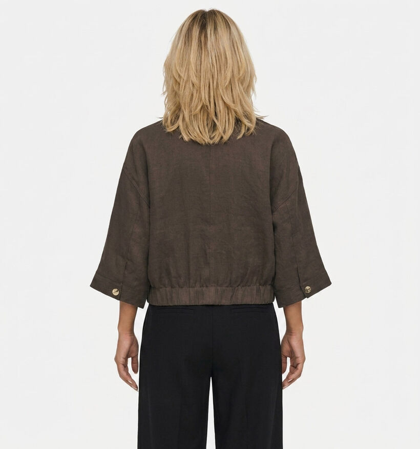 JDY Finn Donkerbruine Korte Blazer voor dames (378308)